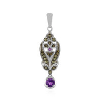 Zambian Amethyst Silver Pendant