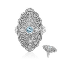 Sky Blue Topaz Silver Ring