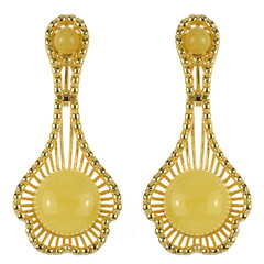 Baltic Amber Silver Earrings