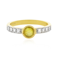 Madagascar Yellow Sapphire Silver Ring