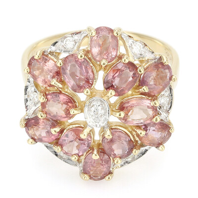 18K Unheated Padparadscha Sapphire Gold Ring (AMAYANI)