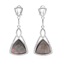 Mother of Pearl Silver Earrings (Dallas Prince Designs)