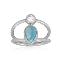 Larimar Silver Ring (Bali Barong)