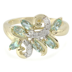 9K Brazilian Paraiba Tourmaline Gold Ring