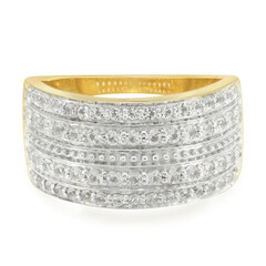 White Topaz Silver Ring