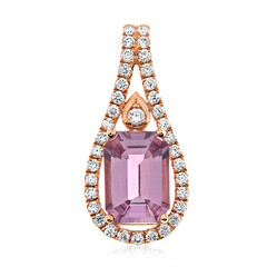 18K Pink Diaspore Gold Pendant (AMAYANI)