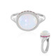 Welo Opal Silver Ring (Adela Silber)