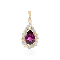 14K Magenta Garnet Gold Pendant (SUHANA)