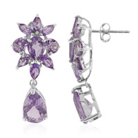 Amethyst Silver Earrings
