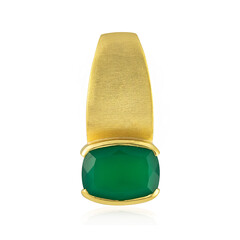Green Onyx Silver Pendant
