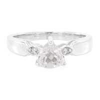White Kunzite Silver Ring