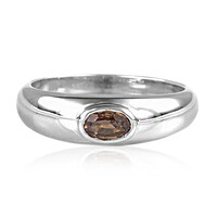 Cinnamon Zircon Silver Ring