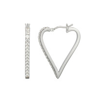 Zircon Silver Earrings (Adela Silber)