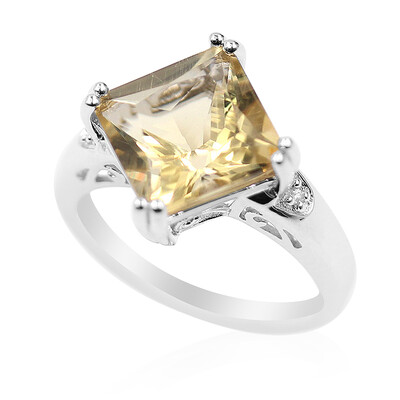 Golden Labradorite Silver Ring