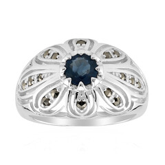 Blue Sapphire Silver Ring (Annette classic)
