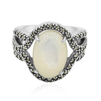 Mother of Pearl Silver Ring