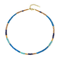 Madagascar Blue Sapphire Silver Necklace (Riya)