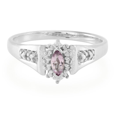 Pink Cuprian Tourmaline Silver Ring