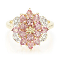18K Unheated Padparadscha Sapphire Gold Ring (AMAYANI)