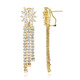 White Topaz Silver Earrings