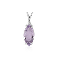 Rose de France Amethyst Silver Pendant