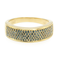 Fancy Diamond Silver Ring