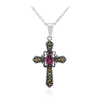 Rhodolite Silver Necklace
