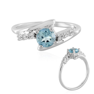 Sky Blue Topaz Silver Ring