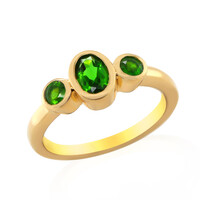 Russian Diopside Silver Ring