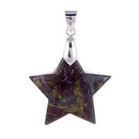 Dragonite Jasper Silver Pendant