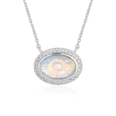 Welo Opal Silver Necklace