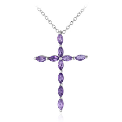 Amethyst Silver Necklace