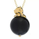 Black Onyx Silver Necklace (Gems en Vogue)