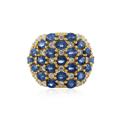 Blue Sapphire Silver Ring