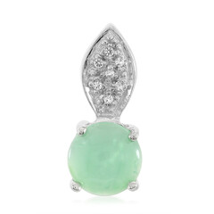 Imperial Chrysoprase Silver Pendant