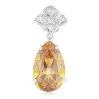 Jungle Topaz Silver Pendant