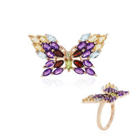 Zambian Amethyst Silver Ring