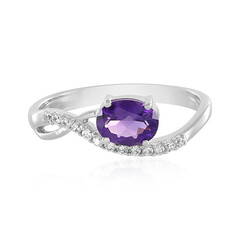 Siberian Amethyst Silver Ring