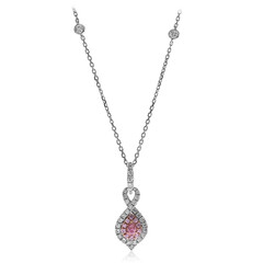 14K I1 Pink Diamond Gold Necklace (CIRARI)