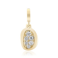 9K SI1 (G) Diamond Gold Pendant