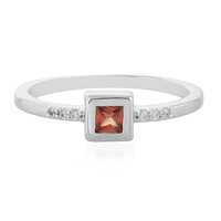 Sunset Sapphire Silver Ring