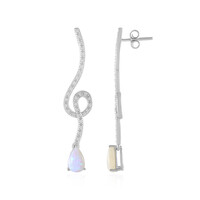 Australian Opal Silver Earrings