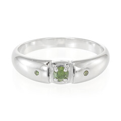 Fancy Diamond Silver Ring