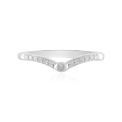 I2 (H) Diamond Silver Ring