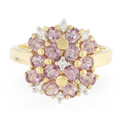 18K Unheated Padparadscha Sapphire Gold Ring (AMAYANI)