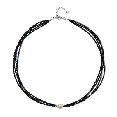 White Freshwater Pearl Silver Necklace