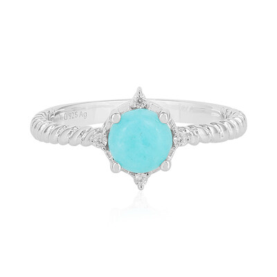 Amazonite Silver Ring