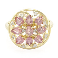 18K Unheated Padparadscha Sapphire Gold Ring (AMAYANI)