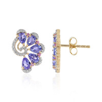 9K Tanzanite Gold Earrings