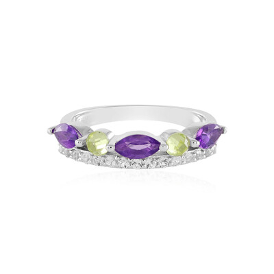 Amethyst Silver Ring